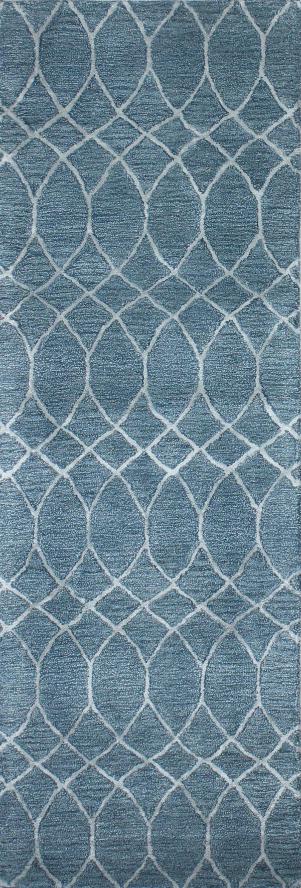 Bashian Greenwich R129-HG300 Azure Area Rug Hot on Sale