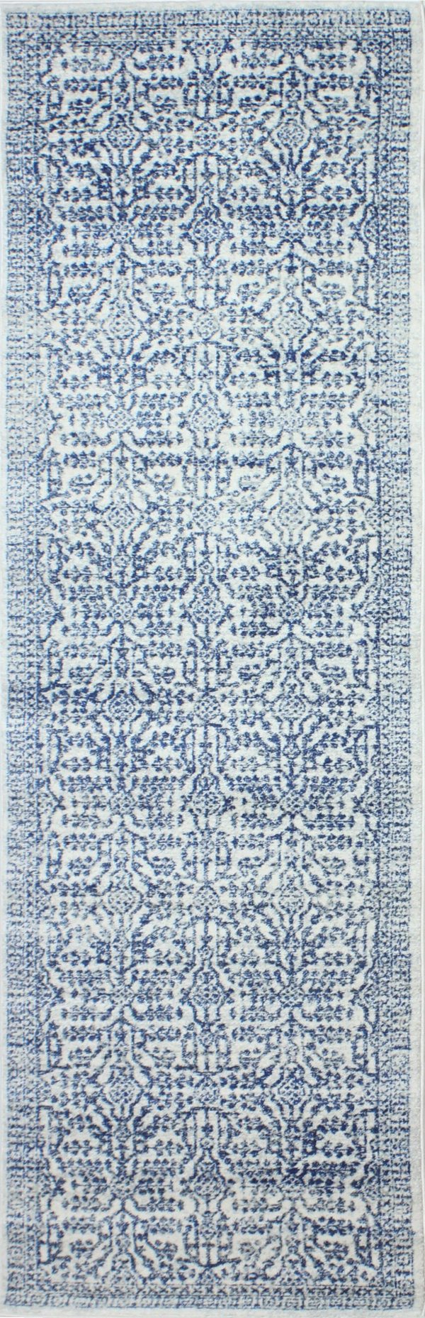 Bashian Everek E110-5466 Ivory Blue Area Rug For Discount