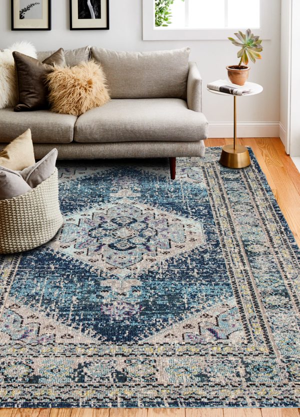 Bashian Dakota D113-MH103 Teal Area Rug For Cheap