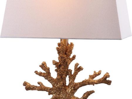 Safavieh Bashi Table Lamp Gold Clear For Sale