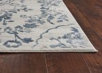 KAS Empire 7062 Ivory Blue Flora Area Rug Fashion