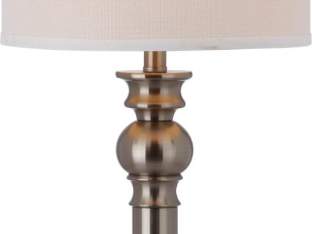 Safavieh Argos Column Table Lamp Nickel Hot on Sale