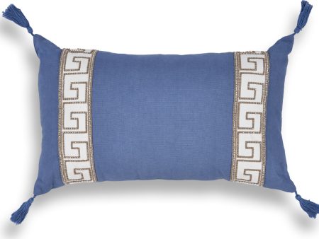 KAS Pillow L432 Ocean Greek Key Discount