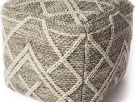 KAS Pouf F861 Grey Crossways Supply