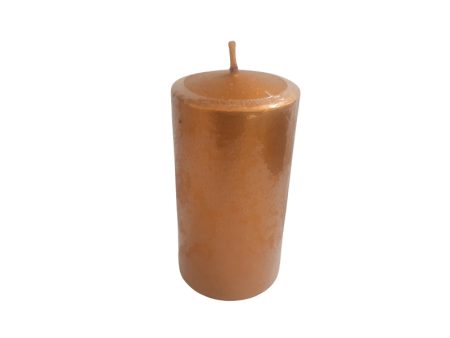 Gold Pillar Candle 3  Unscented on Sale