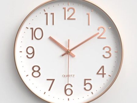 Modern White Rose Wall Clock 11  Hot on Sale