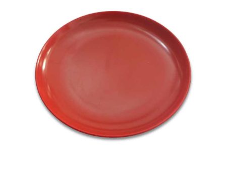 Melamine Round Plate Red 22 cm Online Sale