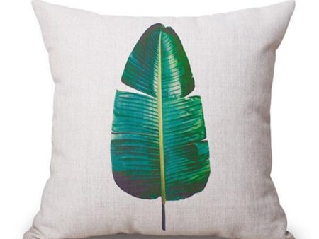 Tropical Banana Leaf Cushion Cover Online Sale