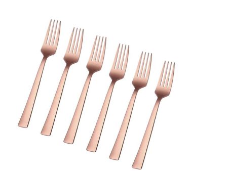 Rose Gold Table Fork 6 PCs on Sale