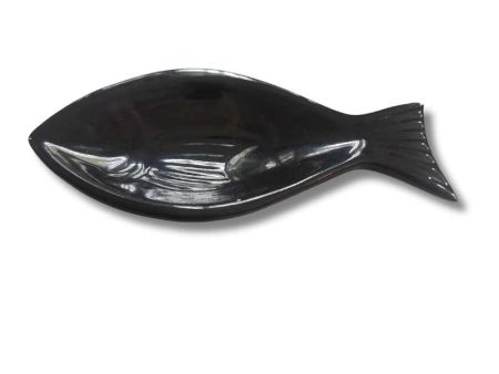 Ceramic Black Fish Shape Soap Dish Supply