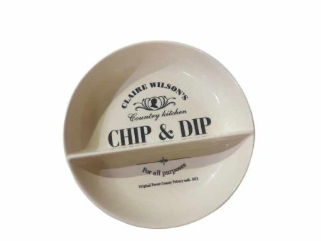 Chip & Dip Ceramic Dish on Sale