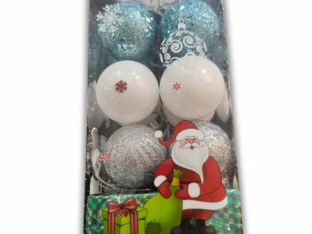 Blue White Tree Hanging Balls 16 PCS For Discount