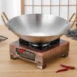 Stainless Steel Wok Fry Pan 22cm Fashion