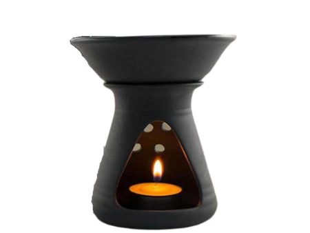 Ceramic Oil Burner Black Cheap