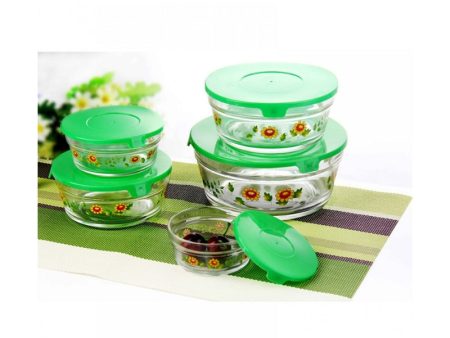 5 PCS Glass Bowls Set on Sale